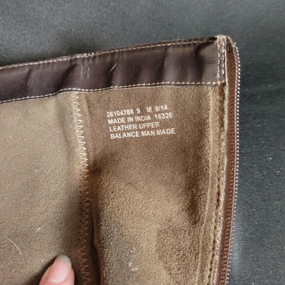 Clarks Brown Leather Knee High Riding Boots Women’s 9M Camel Tan Equestrian Fall - Picture 9 of 9